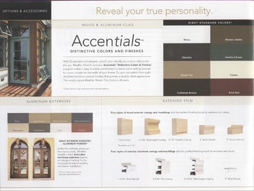 Weather Shield Accentials Colors & Finishes