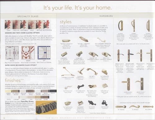 Weather Shield Accentials Colors & Finishes