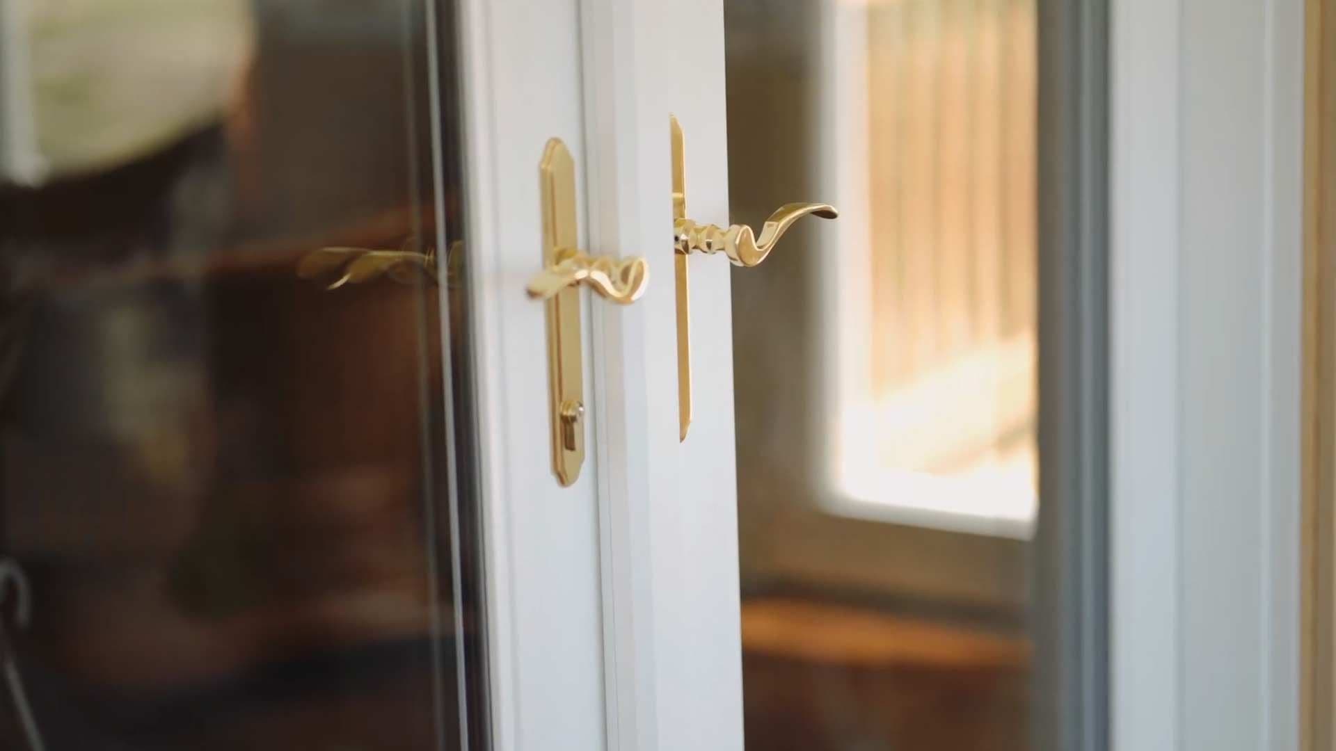 Golden door handles