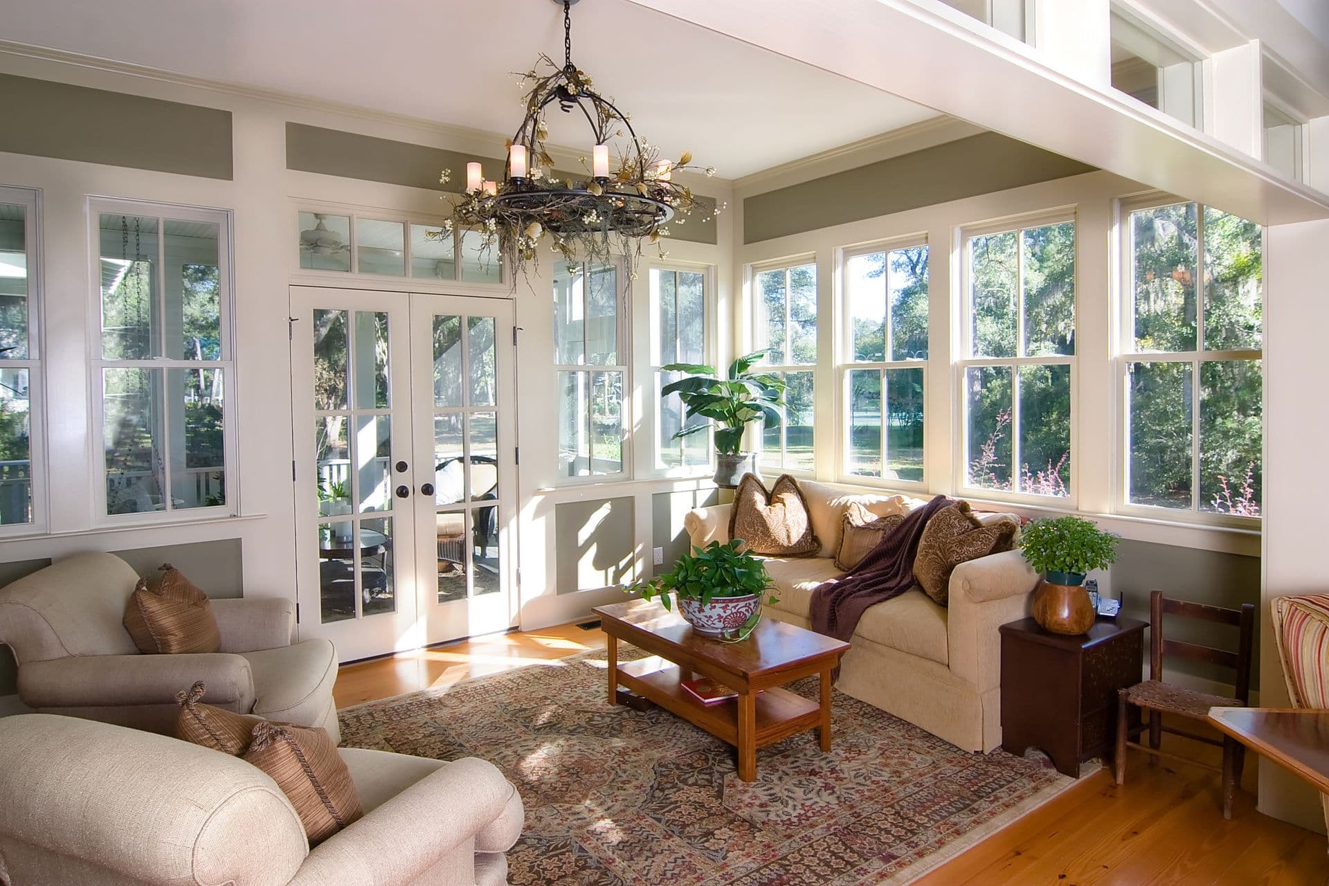 Bigstock Furnished Sunroom With Large