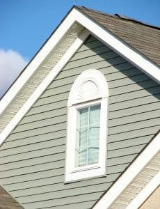 House Gable Over Blue