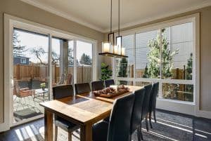Sun Filled Dining Room In New