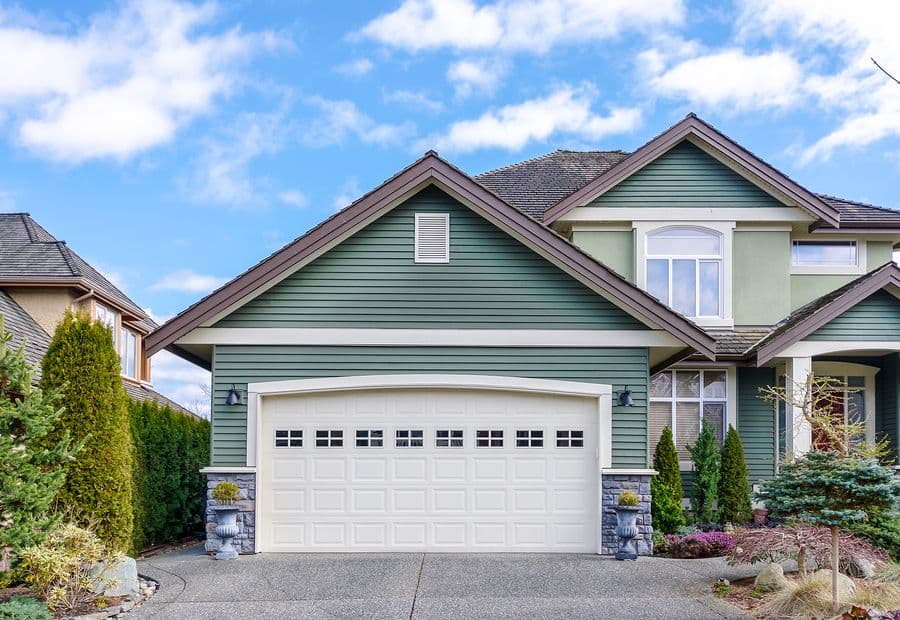Two Car Garage Of A Luxury