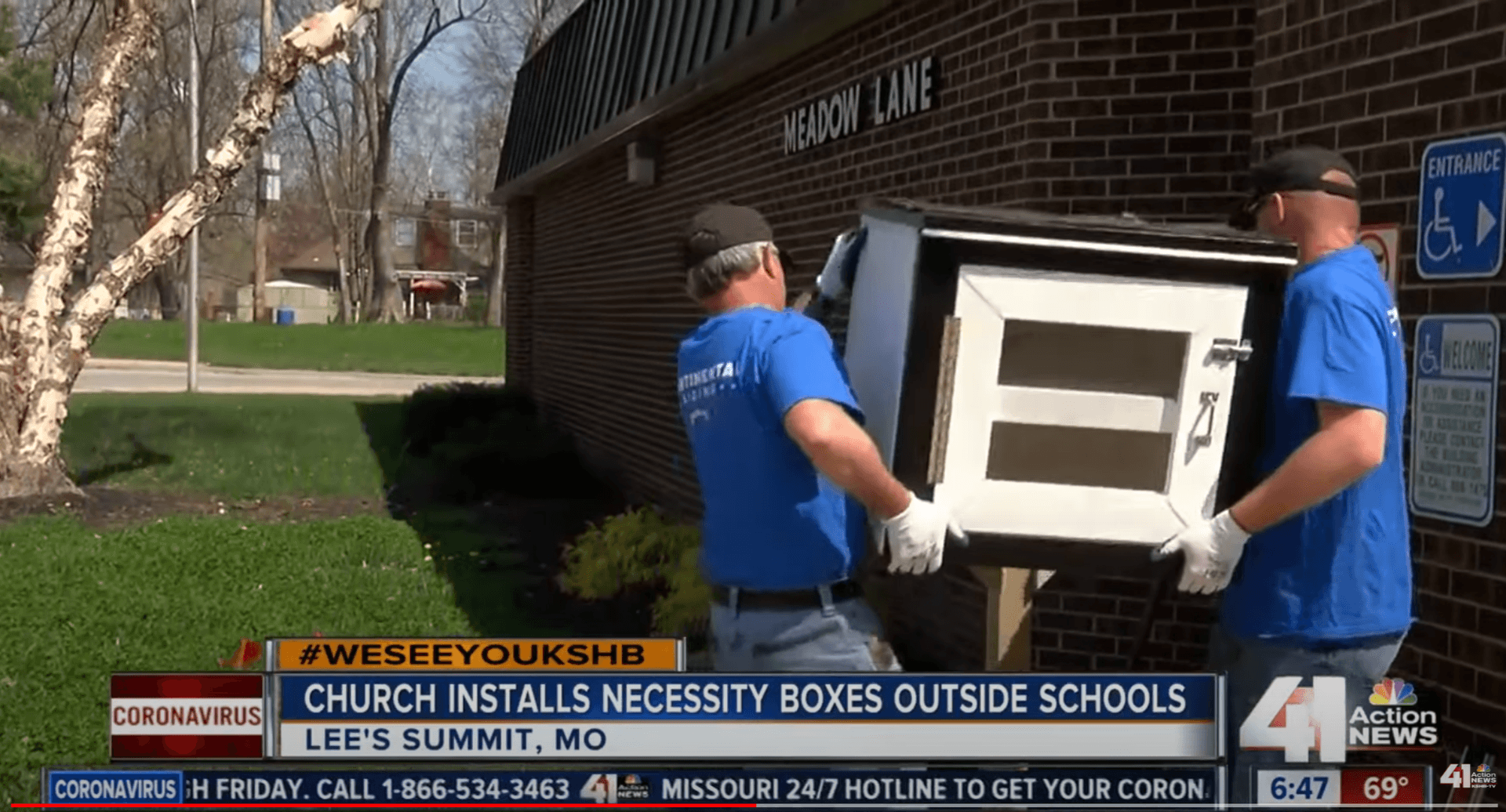 Partnered with Local Church Built pantry boxes to help families in need