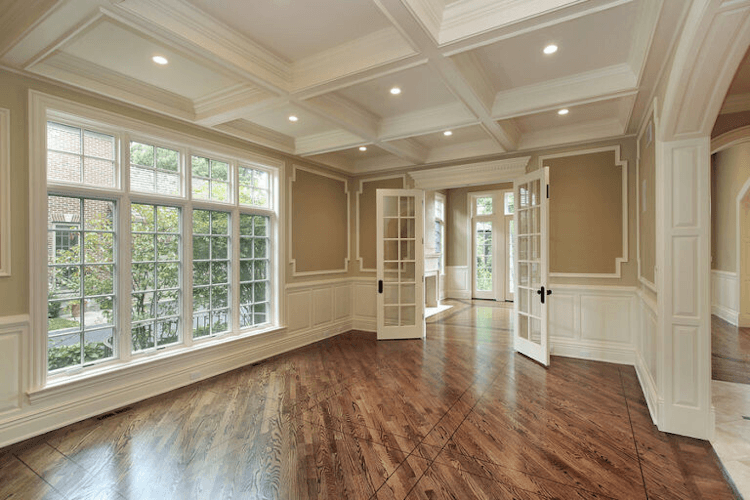 wood floors empty room