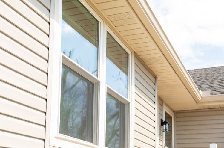 cream siding