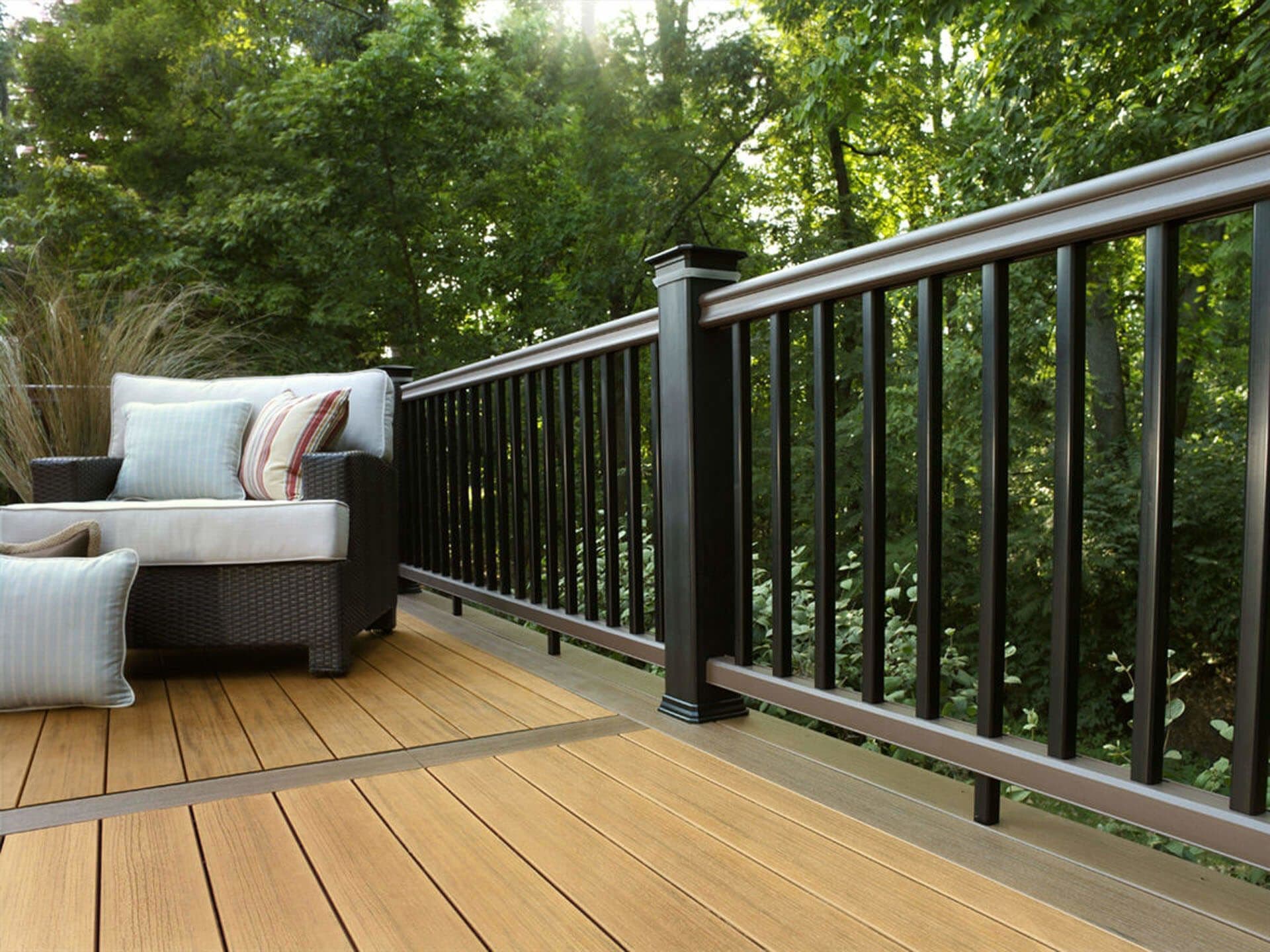 Outdoor Living Deck with Chair
